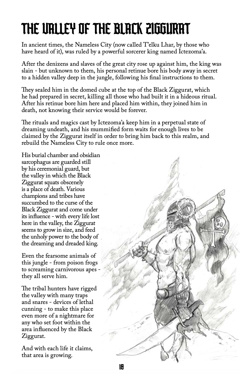 Valley of the Black Black Ziggurat Print Zine